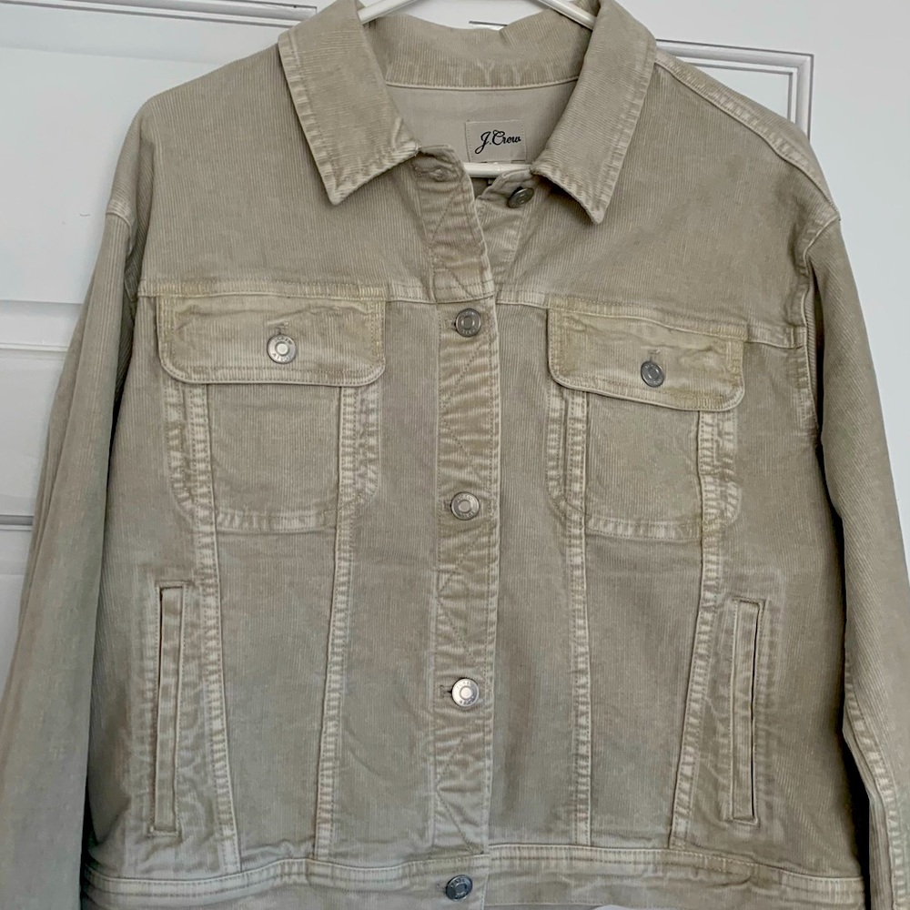 JCrew corduroy denim jacket, size M, NWT
